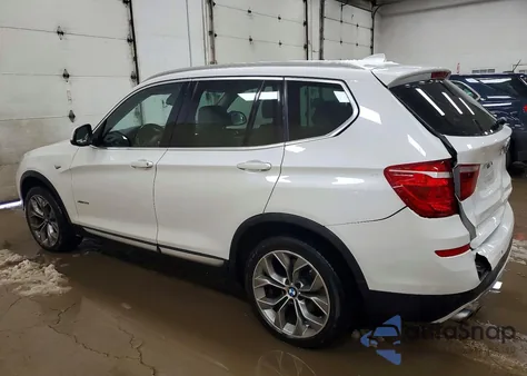 2015 BMW X3 xDrive35I from USA, damaged, VIN 5UXWX7C54F0K32792